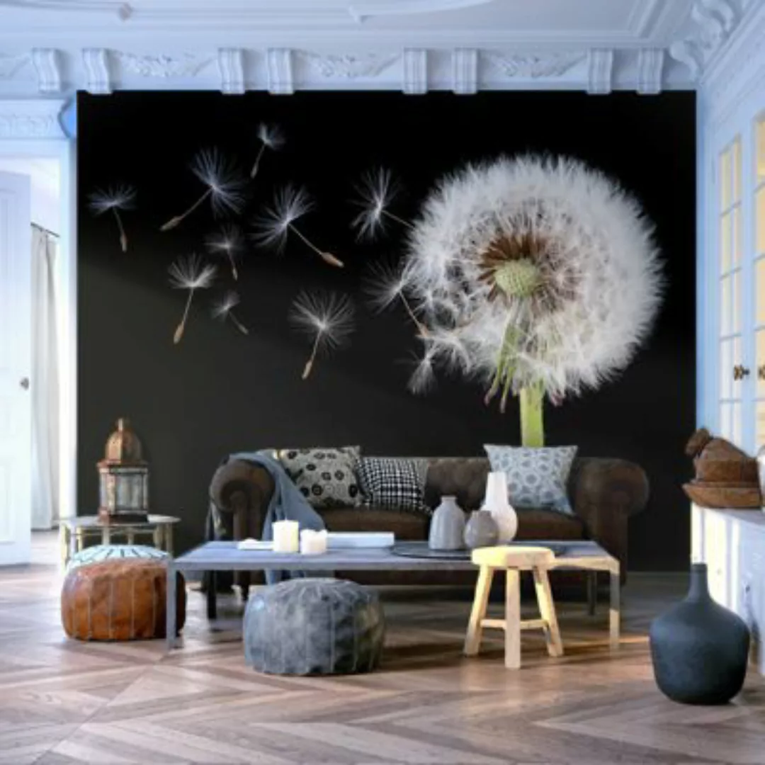 artgeist Fototapete Wind und Pusteblume mehrfarbig Gr. 350 x 270 günstig online kaufen