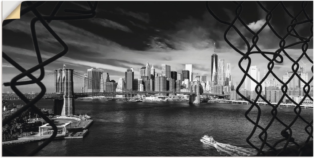 Artland Wandbild "Brooklyn Bridge New York I", Amerika, (1 St.), als Wandau günstig online kaufen