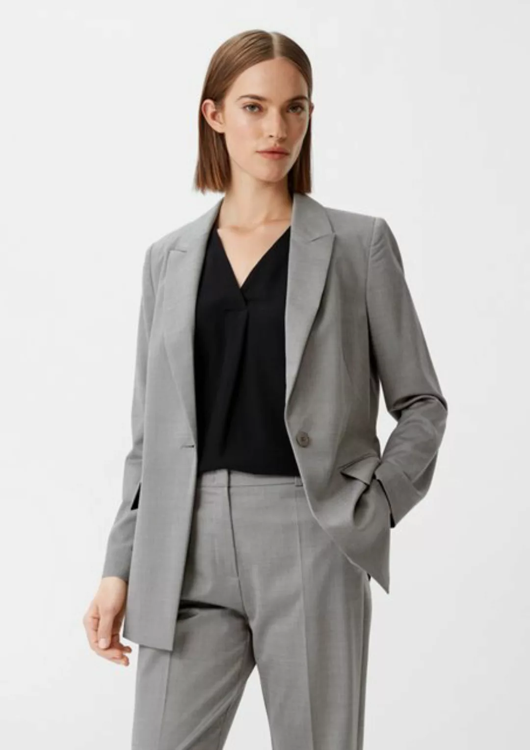 Comma Blusenblazer Blazer aus Wollmix günstig online kaufen