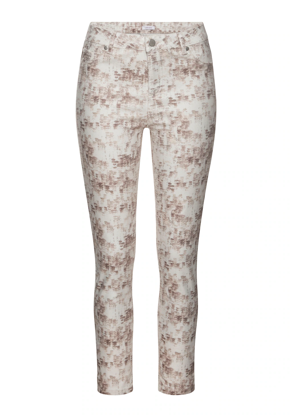 LASCANA 7/8-Jeggings mit Alloverprint, elastische Skinny Jeans aus Baumwoll günstig online kaufen