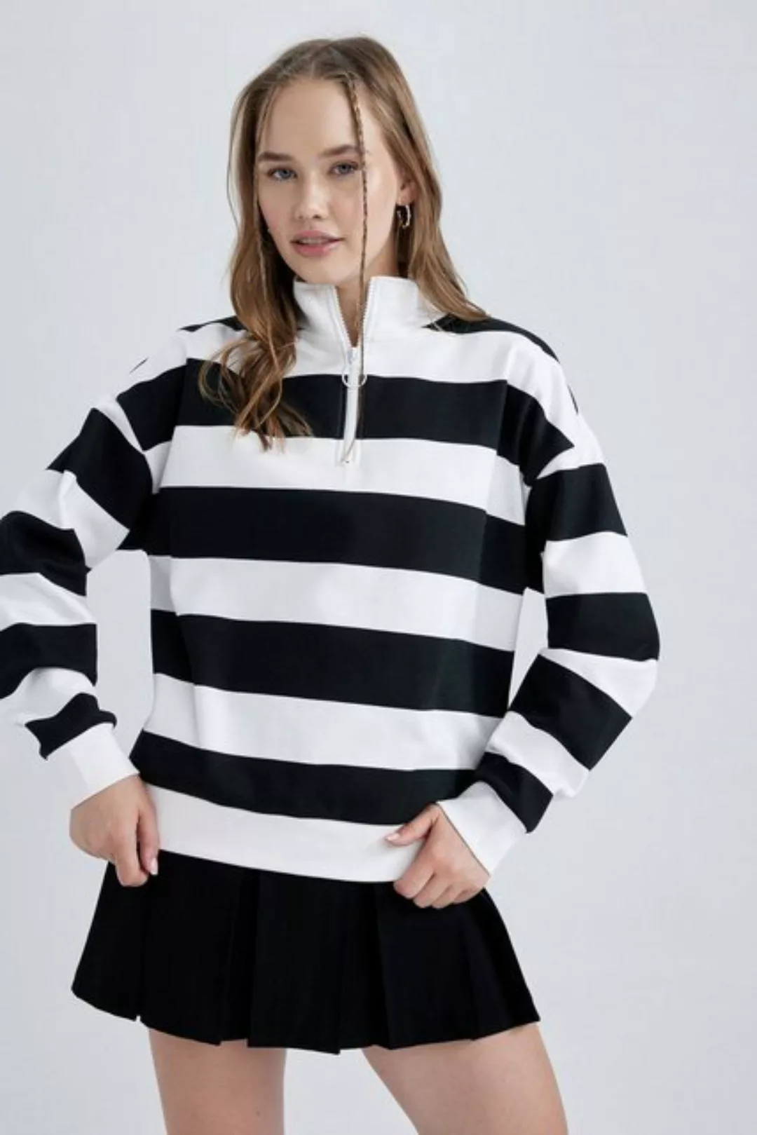 DeFacto Sweatshirt Damen Sweatshirt LOOSE FIT günstig online kaufen