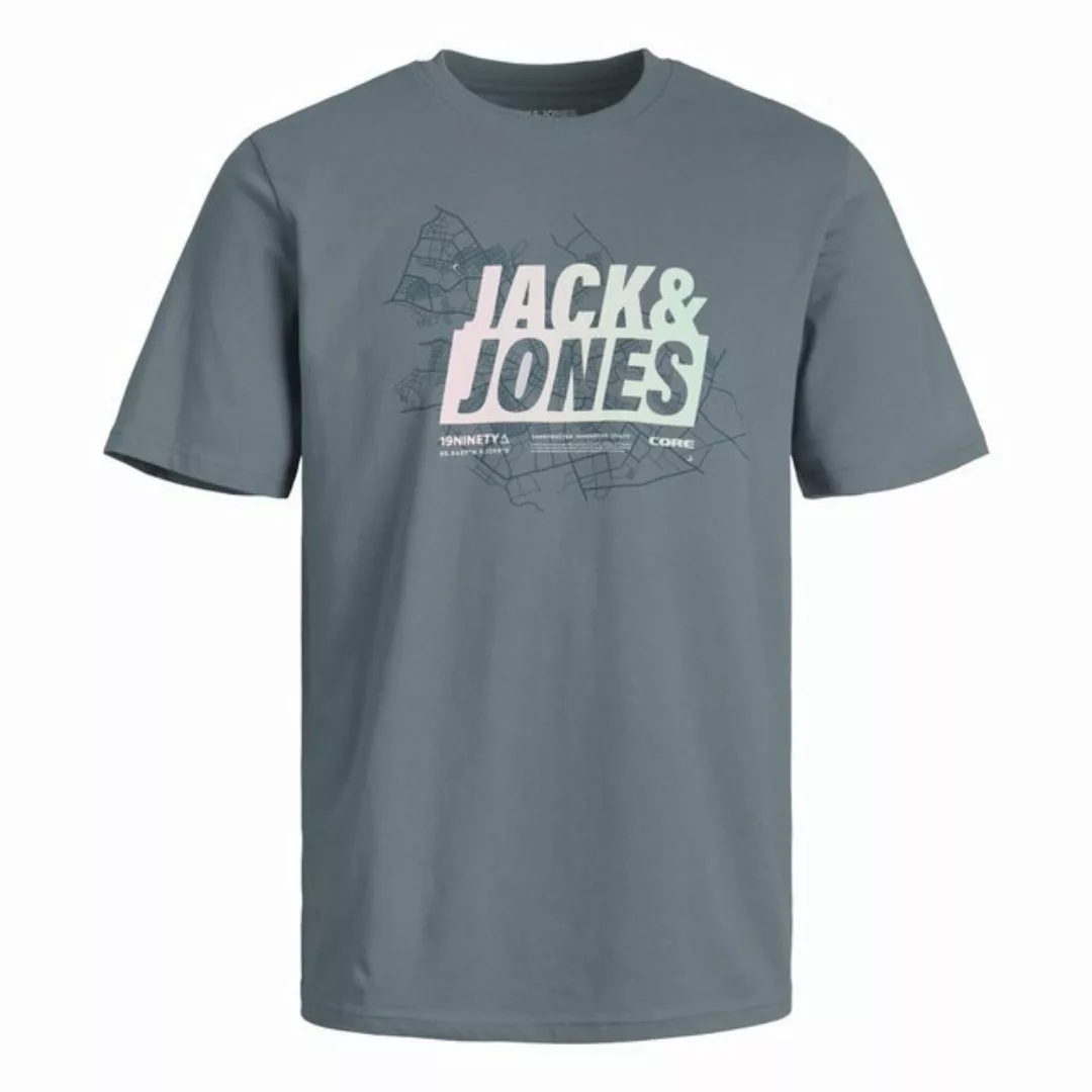 Jack & Jones Herren Rundhals T-Shirt JCOMAP SUMMER LOGO - Regular Fit günstig online kaufen