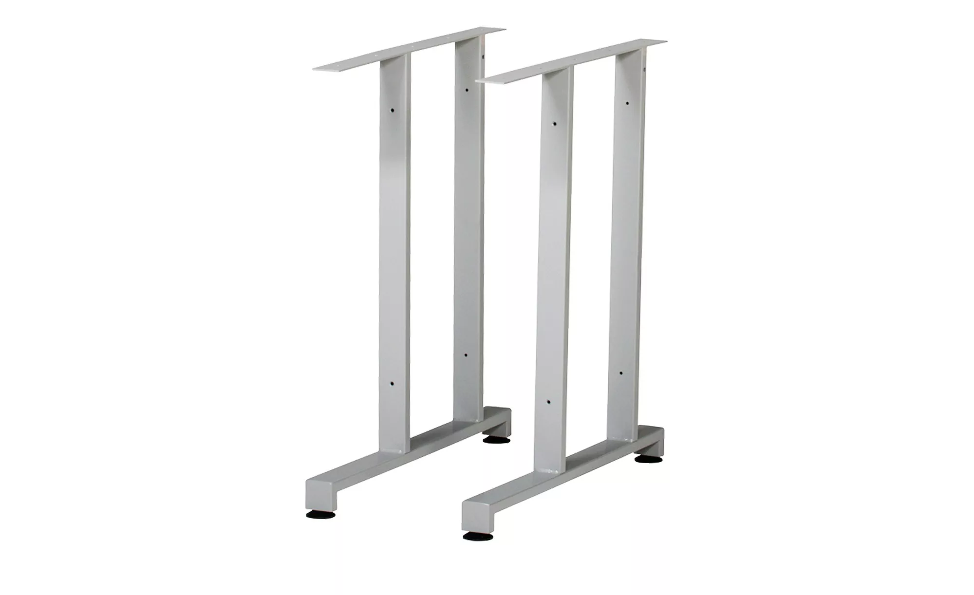 Metallfüße 2er-Set - silber - 75 cm - Tische > Tischbeine - Möbel Kraft günstig online kaufen