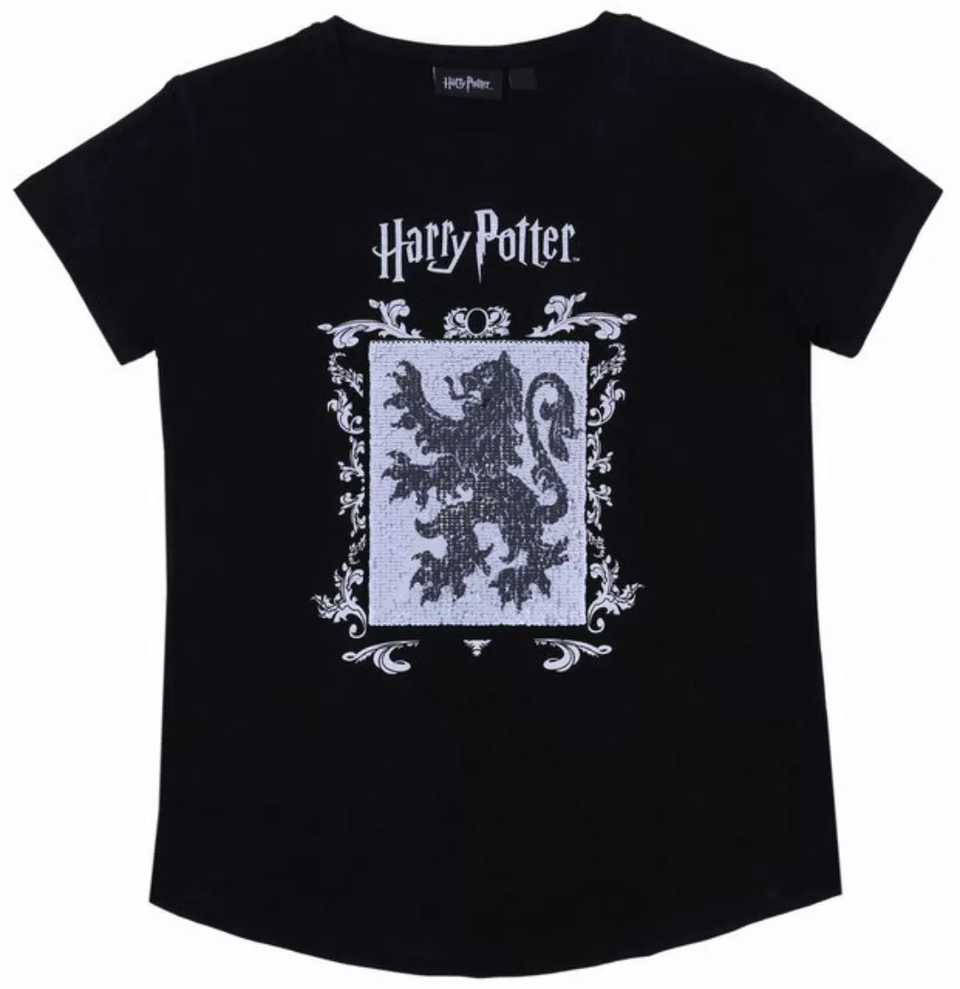 Sarcia.eu Kurzarmbluse Schwarzes T-Shirt mit Pailletten HARRY POTTER 13-14 günstig online kaufen