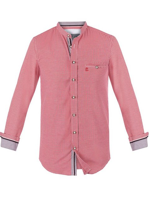 FUCHS Trachtenhemd Hemd Georg rot mit Stehkragen günstig online kaufen