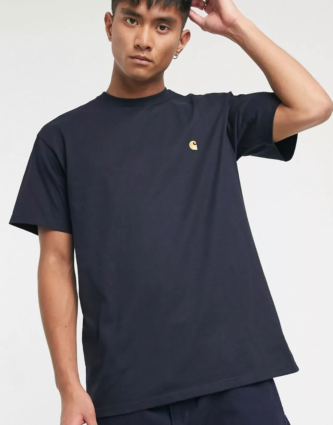 Carhartt WIP S/S Chase T-Shirt - Dark Navy / Gold S günstig online kaufen