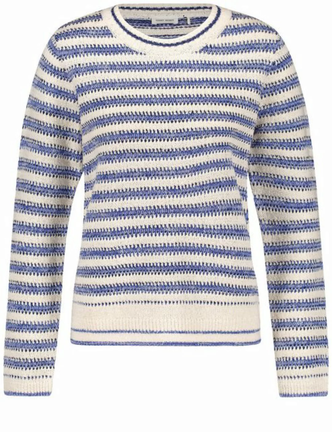 GERRY WEBER Rundhalspullover Langarmpullover in Strukturstrick günstig online kaufen