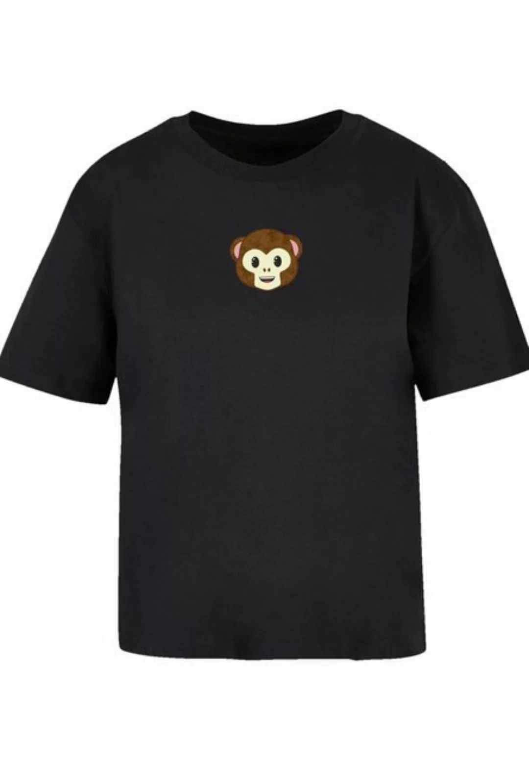 emoji couture T-Shirt Smiling monkey furry face Premium Qualität günstig online kaufen