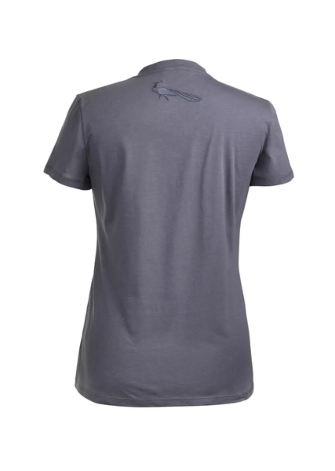 Damen T-shirt Grau Mit Künstlerdruck günstig online kaufen