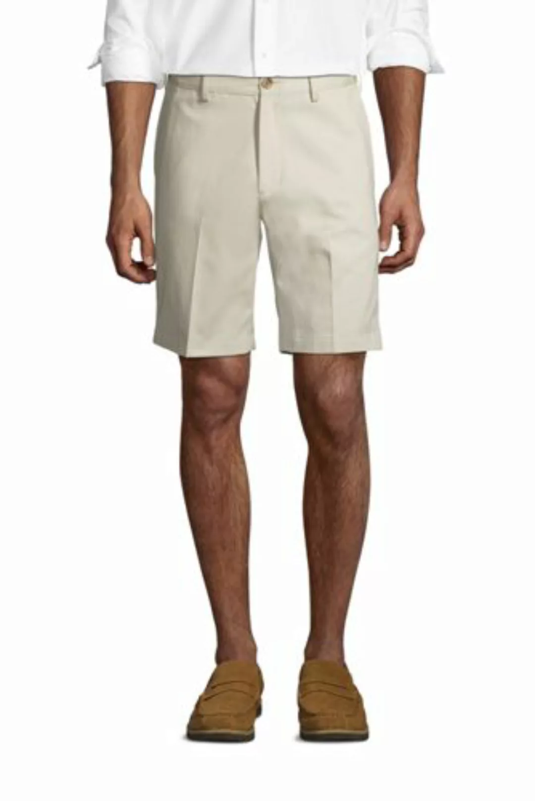 Chino-Shorts mit Komfortbund, Herren, Größe: 54 Normal-Größe, Beige, Baumwo günstig online kaufen