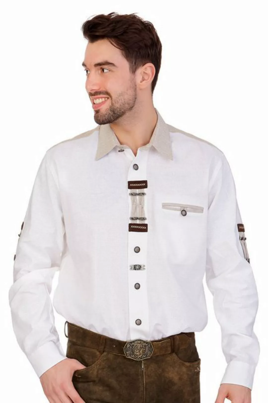 orbis Trachtenhemd Trachtenhemd - OTWIN - weiß günstig online kaufen