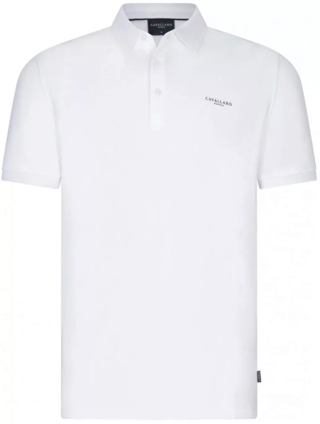 Cavallaro Bavegio Poloshirt Melange Weiß - Größe XL günstig online kaufen