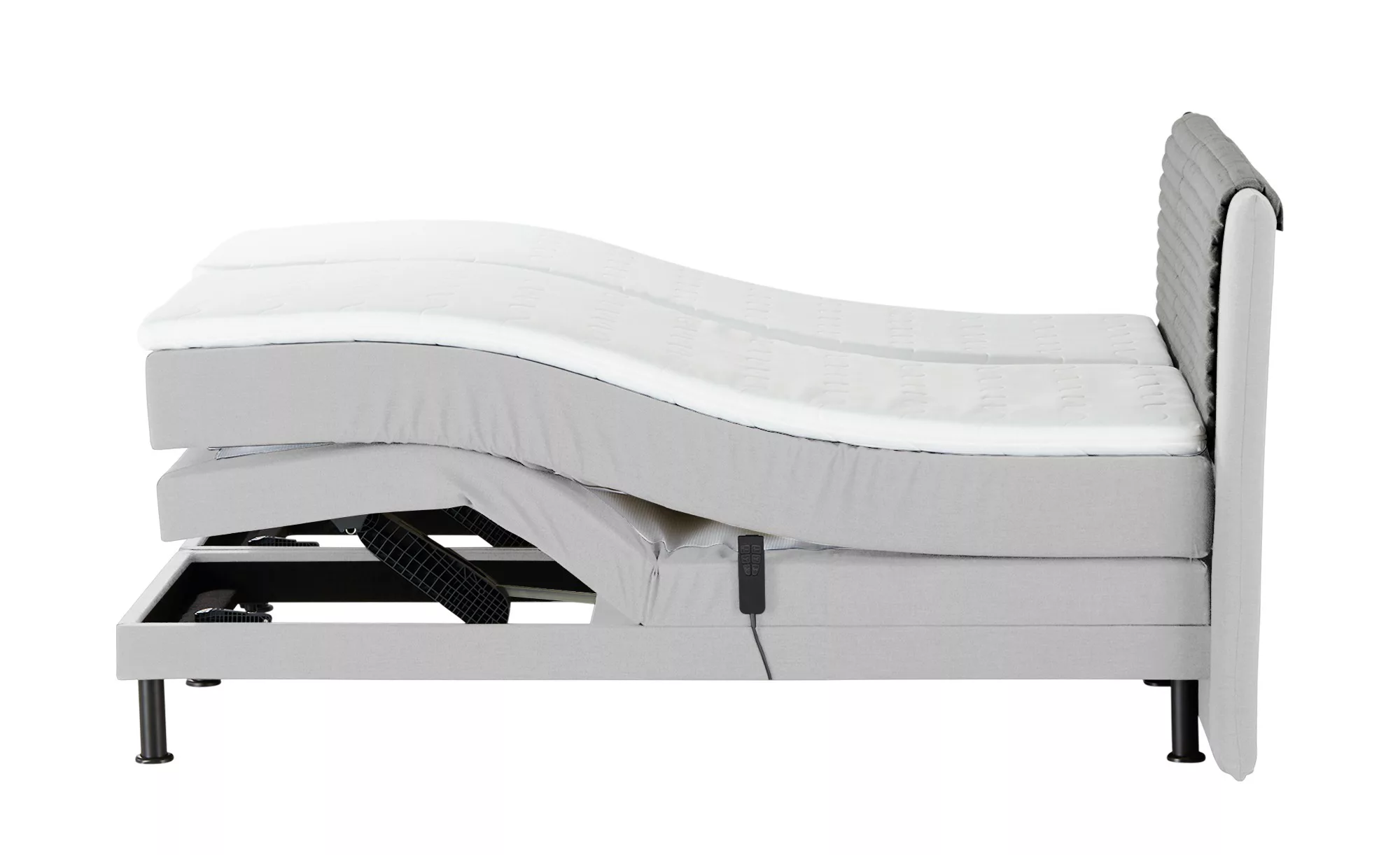 SKAGEN BEDS Motor-Boxspringbett  Synda ¦ grau ¦ Maße (cm): B: 180 H: 107 Be günstig online kaufen