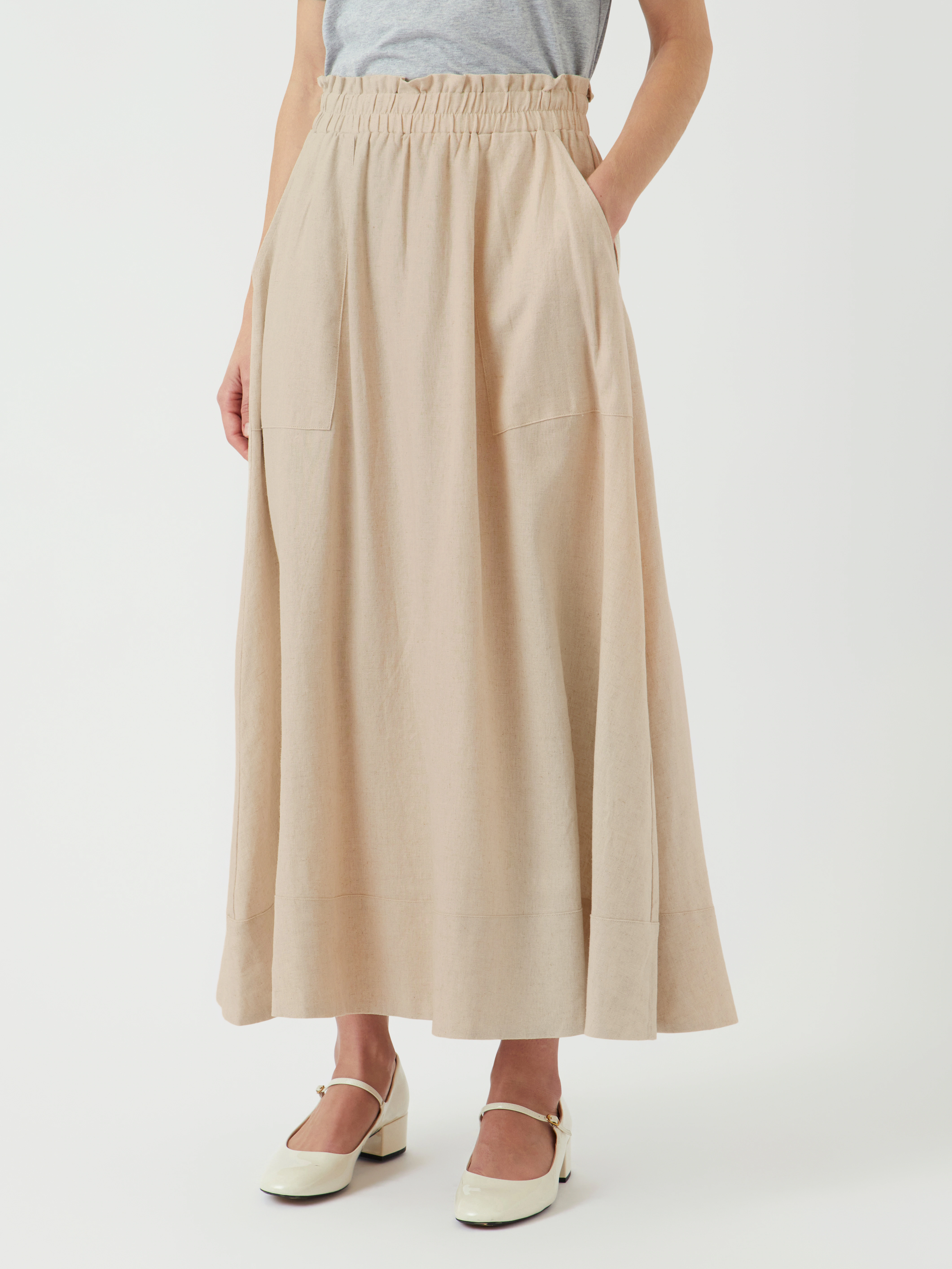 Y.A.S Maxirock "YASFLAXY HW ANKLE SKIRT NOOS" günstig online kaufen