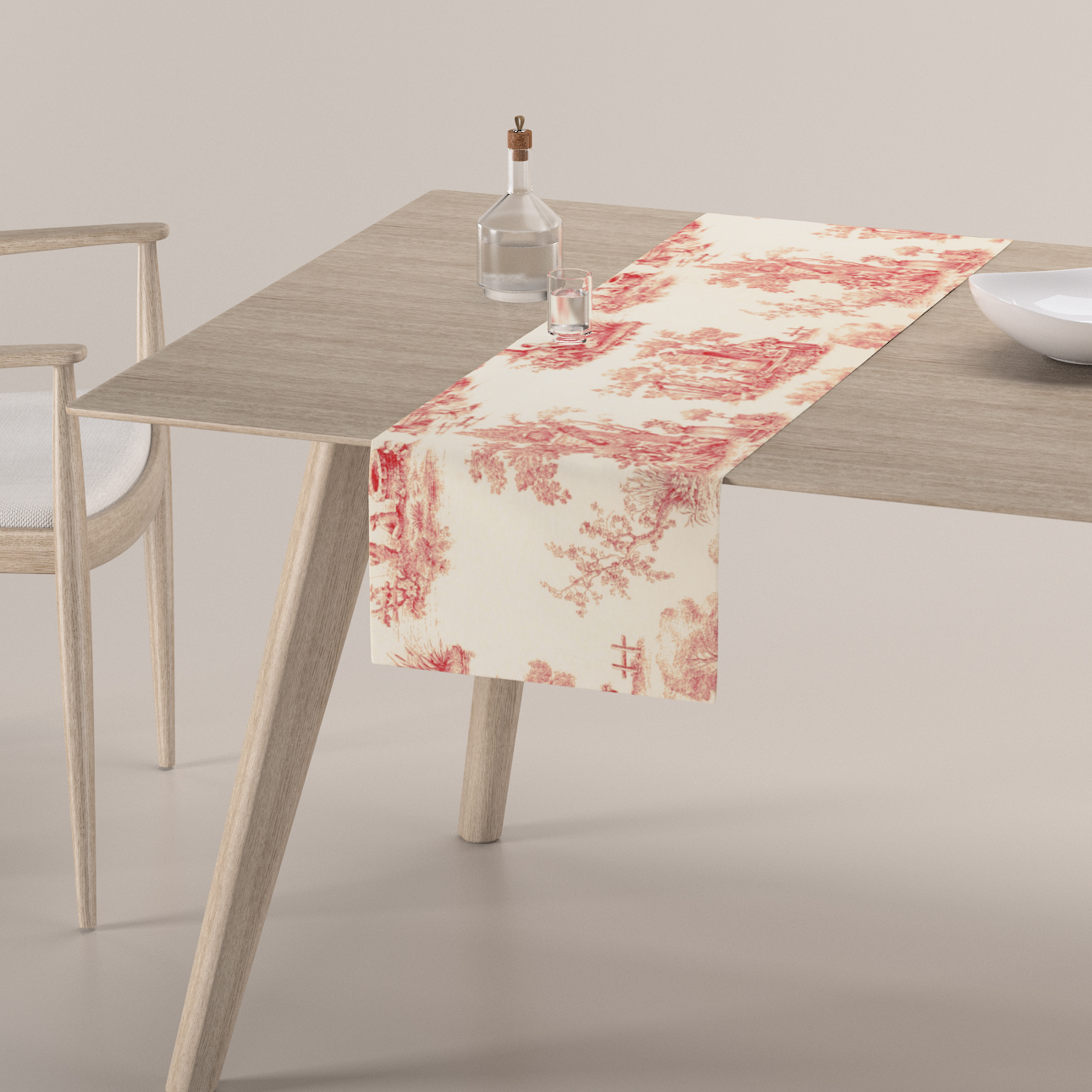 Tischläufer, creme- rot, 40 x 130 cm, Avinon (132-15) günstig online kaufen