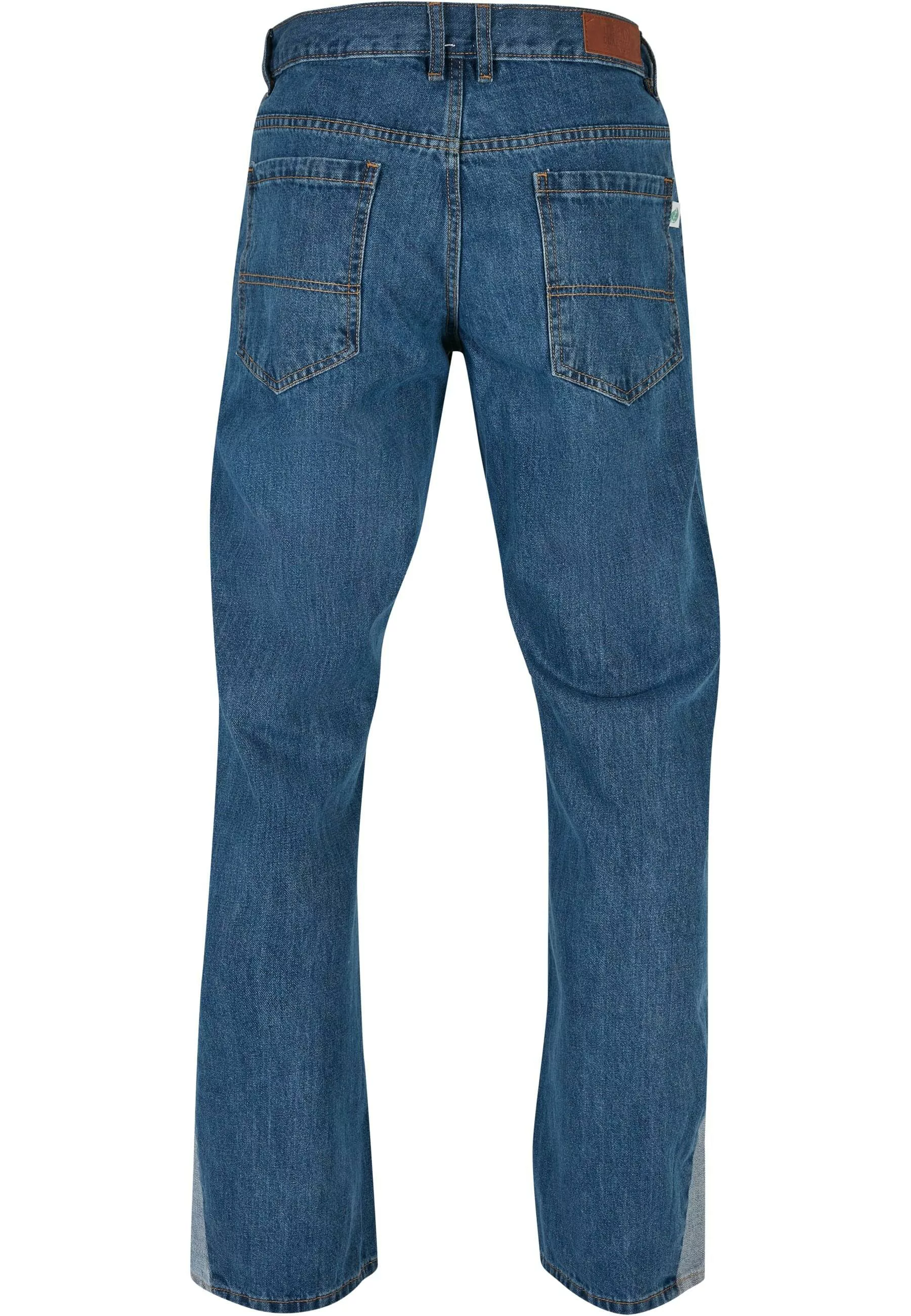 Urban Classics Herren Jeans ORGANIC TRIANGLE - Regular Fit Bootcut Leg - Bl günstig online kaufen