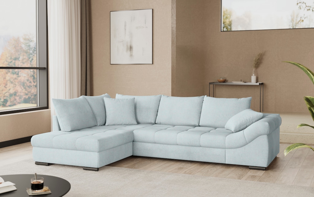 INOSIGN Ecksofa "Allegro DuraFlex, L-Form", Hochschläfer-Bettauszug, Kaltsc günstig online kaufen