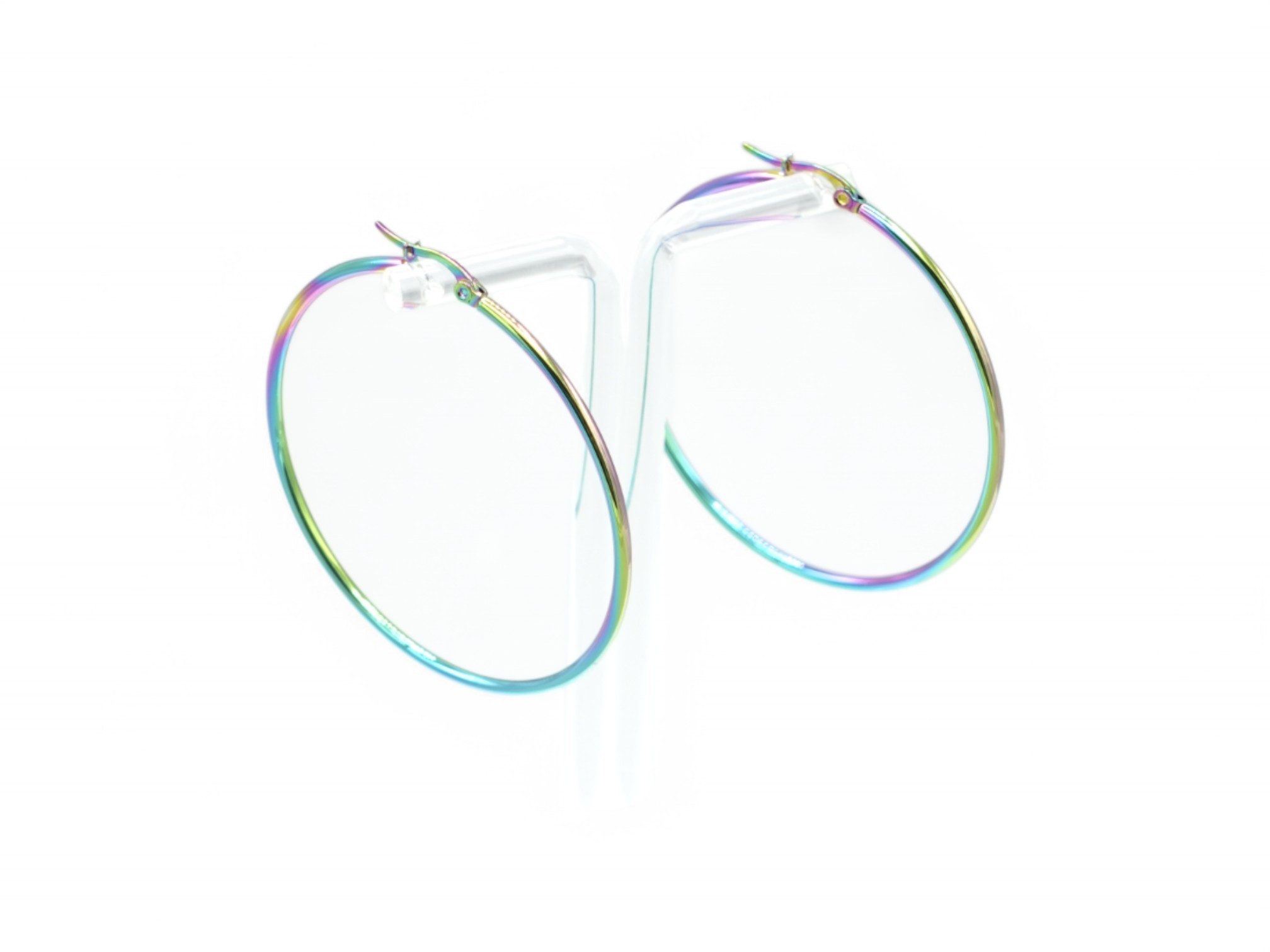 Eyecatcher Paar Creolen Exklusive Edelstahl-Creolen mit günstig online kaufen