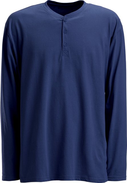 REDBEST Pyjamaoberteil Herren-Langarmshirt Single-Jersey Uni günstig online kaufen