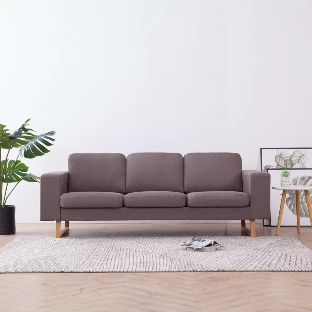 3-sitzer-sofa Stoff Taupe günstig online kaufen