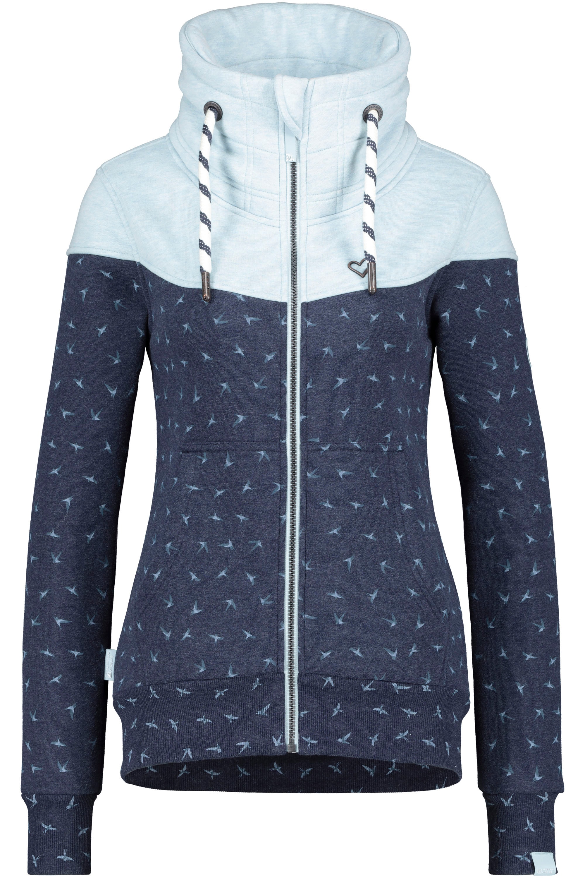 Alife & Kickin Sweatjacke "ValinaAK A", sportive Jacke mit hohem extradicke günstig online kaufen