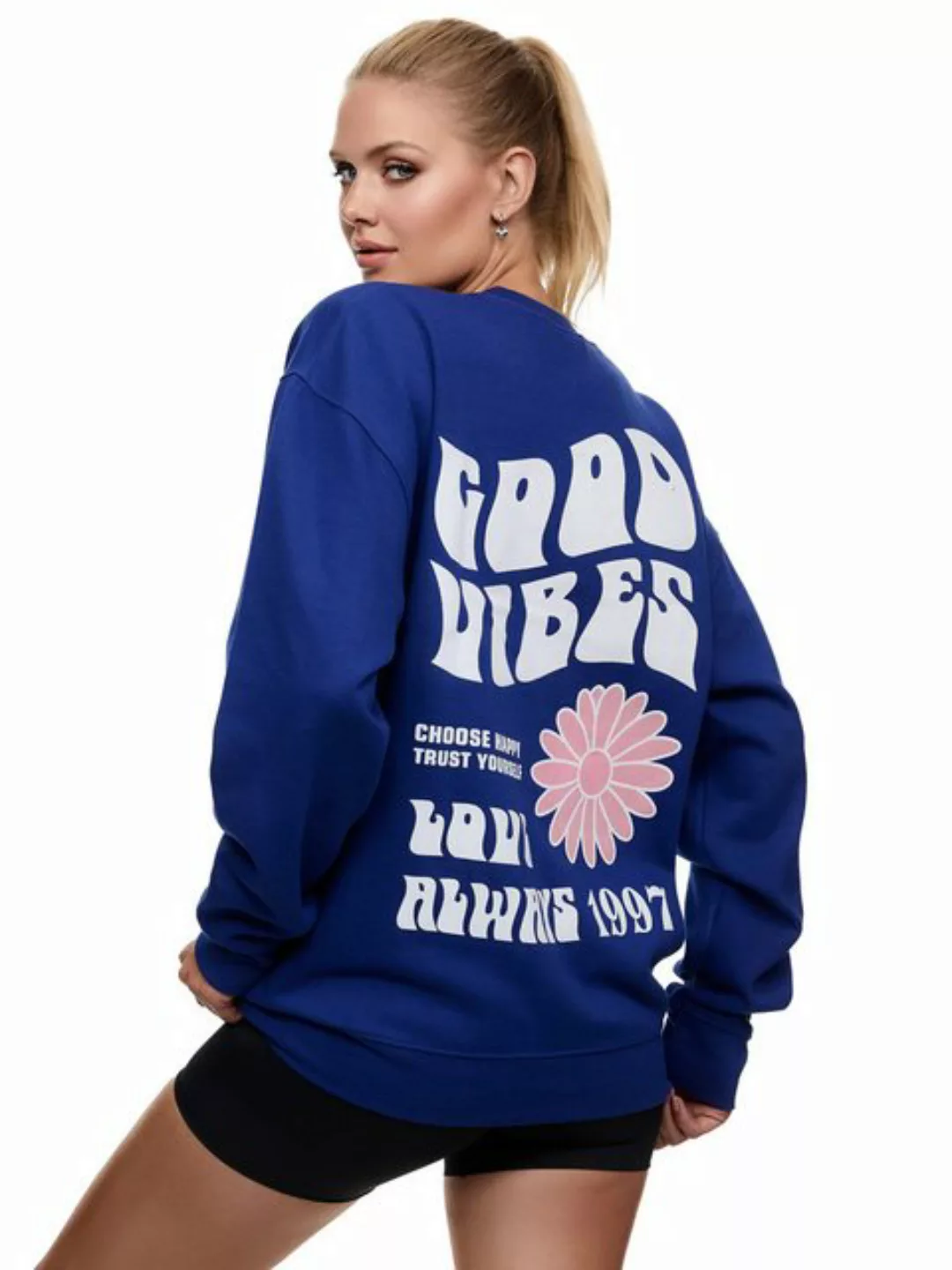 Worldclassca Longsweatshirt Worldclassca Oversized Sweatshirt GOOD VIBES Pr günstig online kaufen