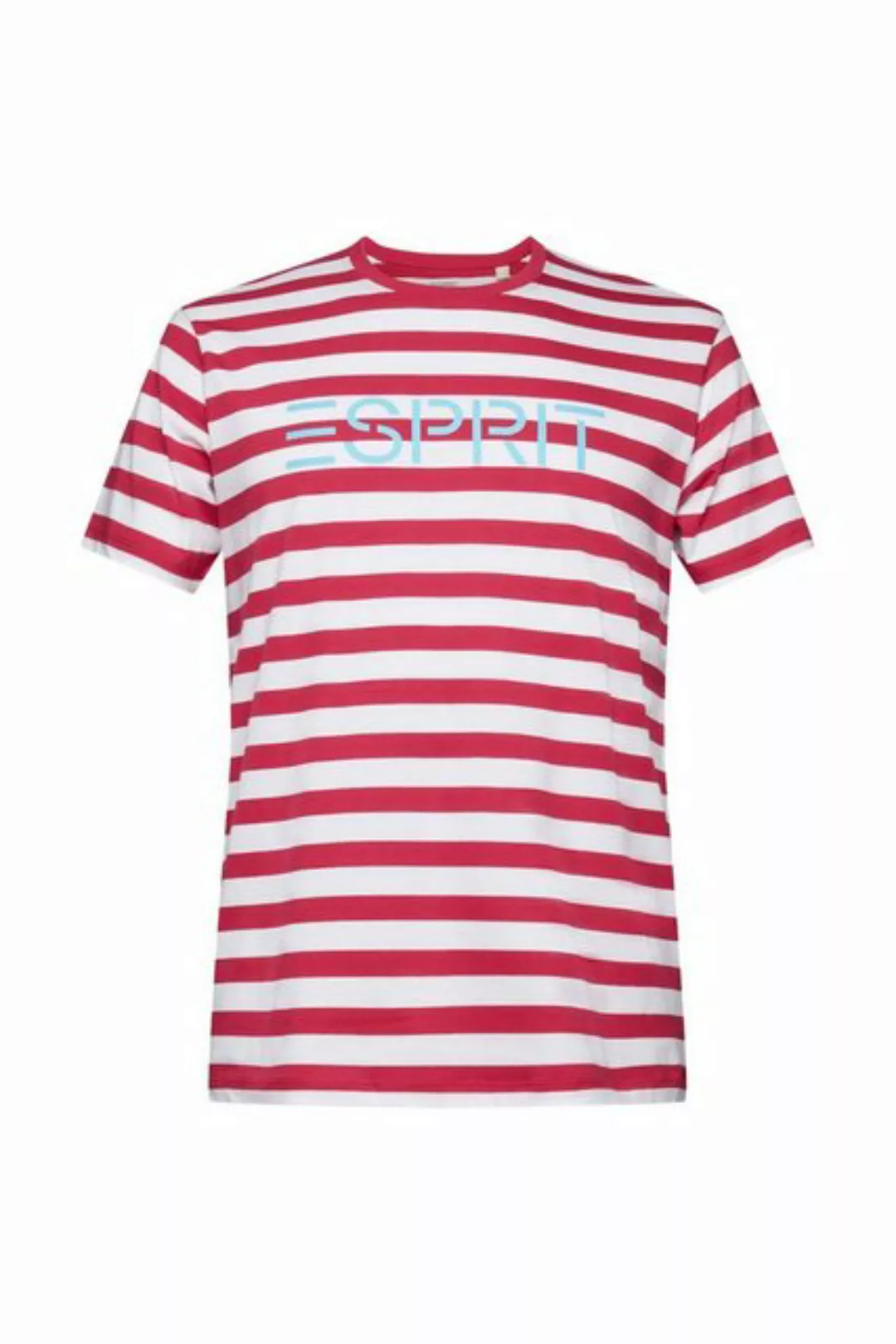 Esprit T-Shirt Gestreiftes Baumwoll-T-Shirt (1-tlg) günstig online kaufen