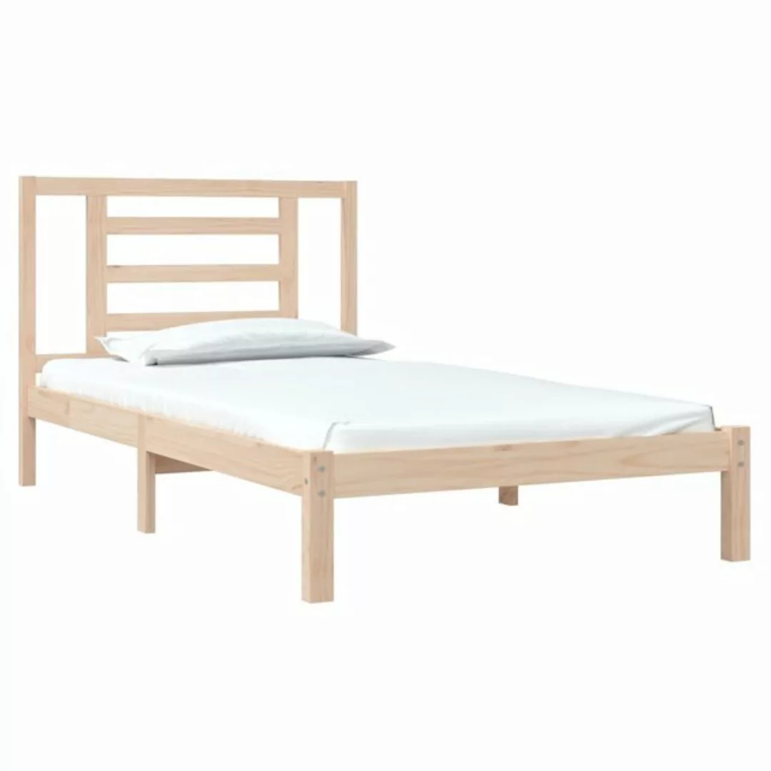 vidaXL Bett Massivholzbett ohne Matratze 90x200 Kiefernholz günstig online kaufen