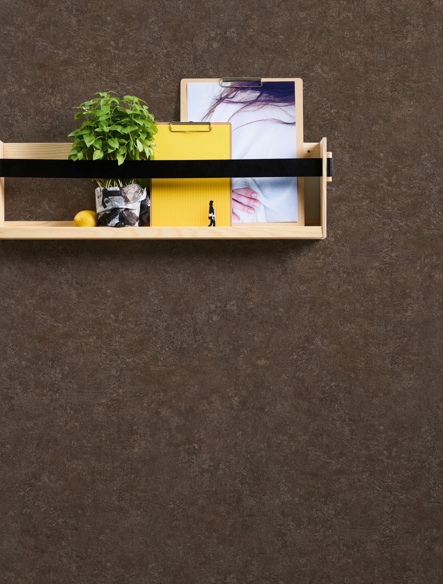 Bricoflor Dunkelbraune Tapete im Industrial Style Metall Tapete in Rostopti günstig online kaufen