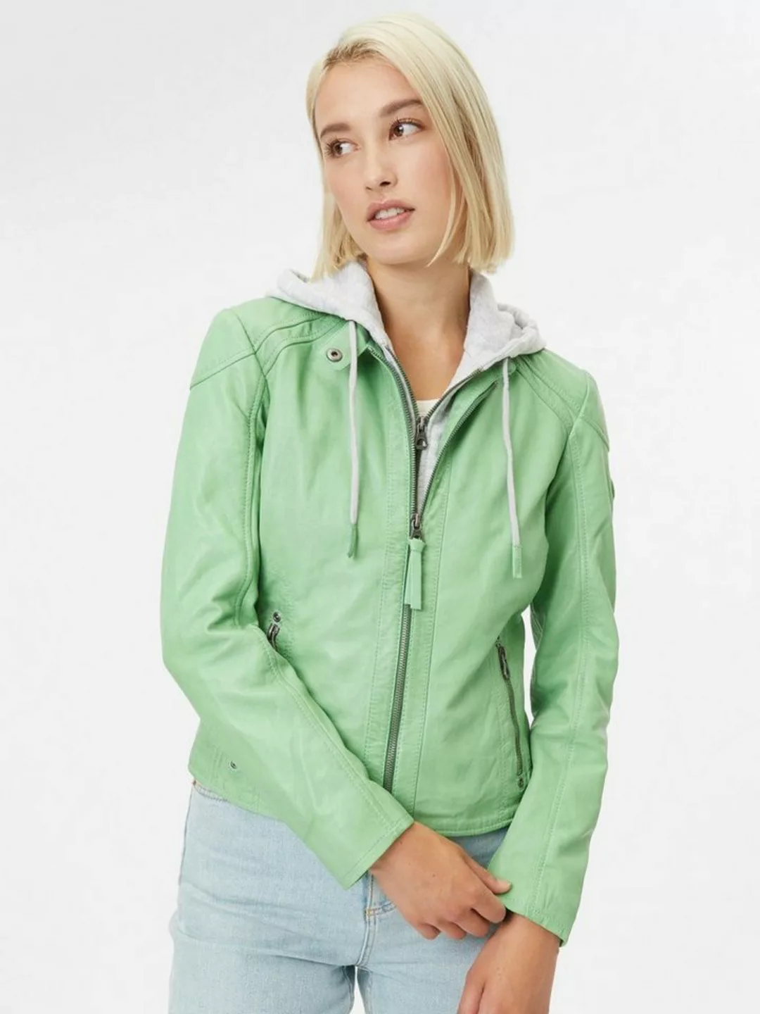 Mauritius Lederjacke Lederjacke April Green günstig online kaufen