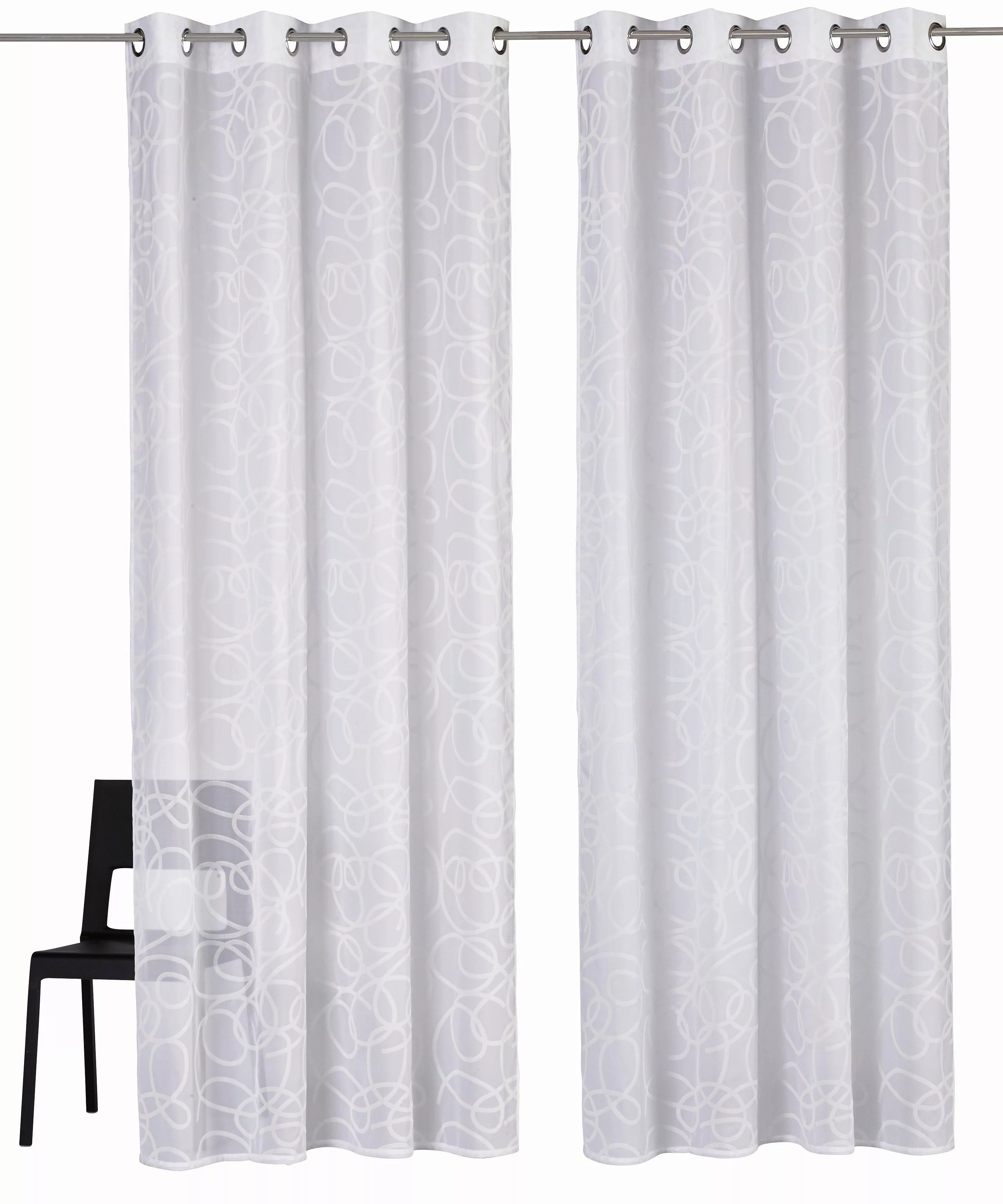 my home Gardine Tanaro, Ösen (2 günstig online kaufen