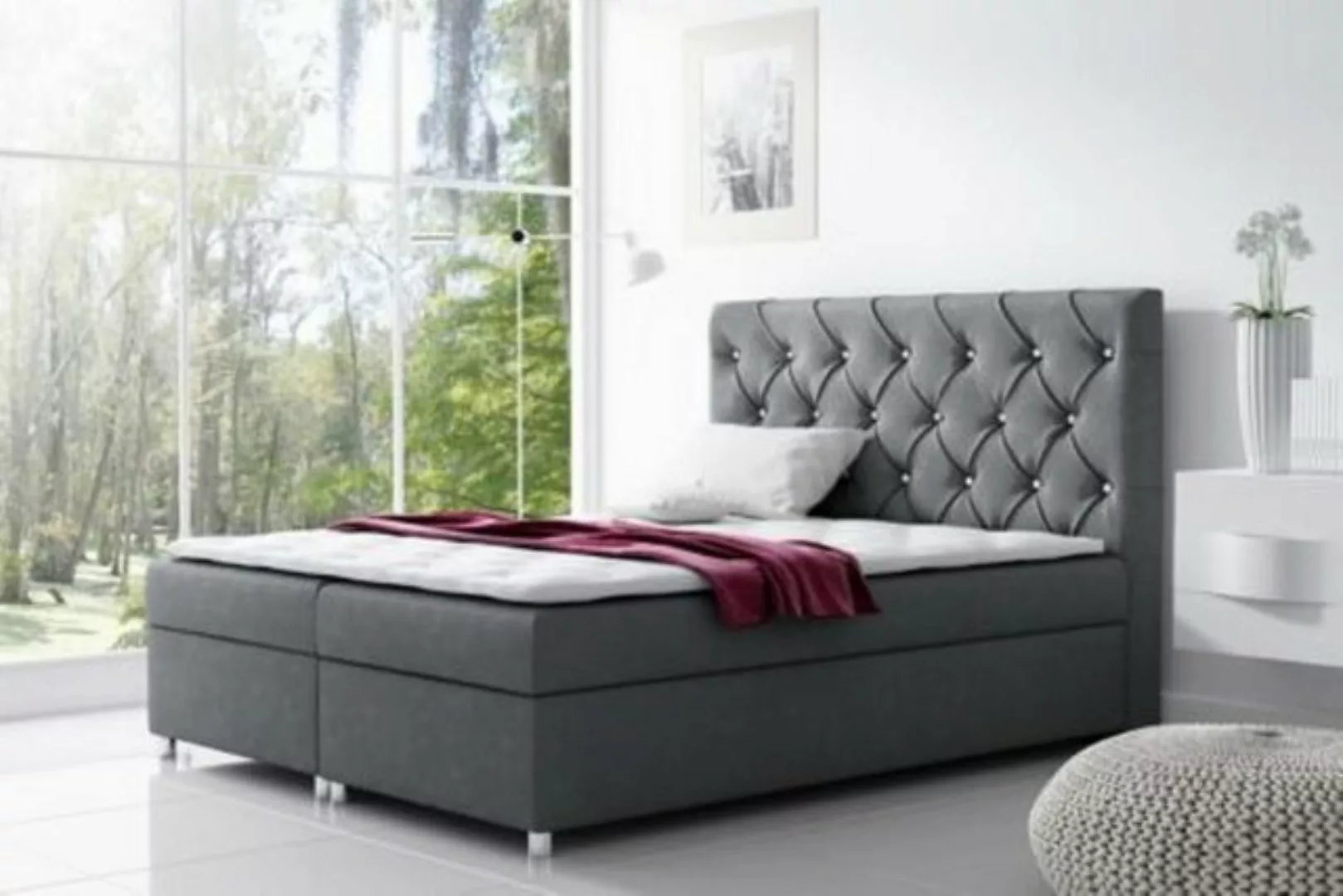 JVmoebel Bett, Chesterfield Bett Modern Boxspringbett Doppelbett Polsterbet günstig online kaufen