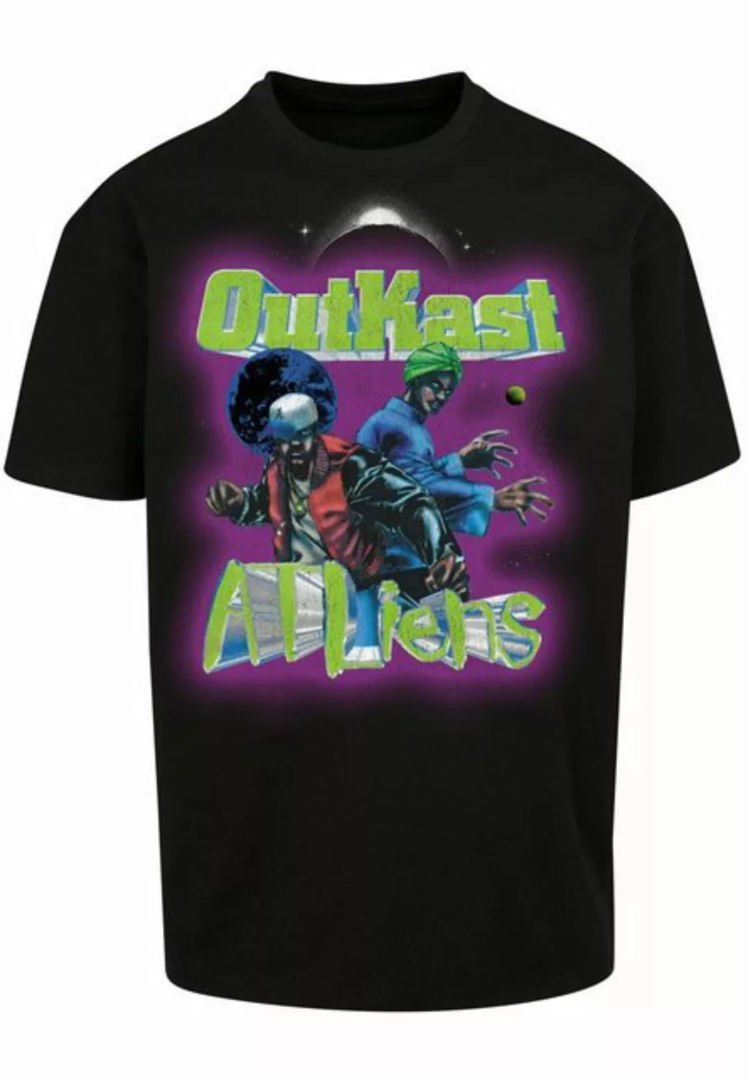 MisterTee Kurzarmshirt Herren Outkast Atliens Cover Oversize Tee (1-tlg) günstig online kaufen