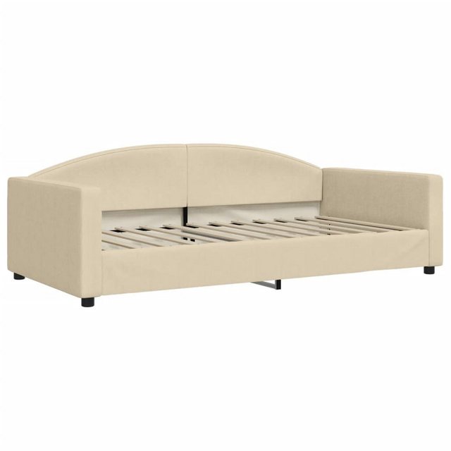 vidaXL Gästebett Tagesbett Creme 100x200 cm Stoff Gästebett Gästecouch Gäst günstig online kaufen