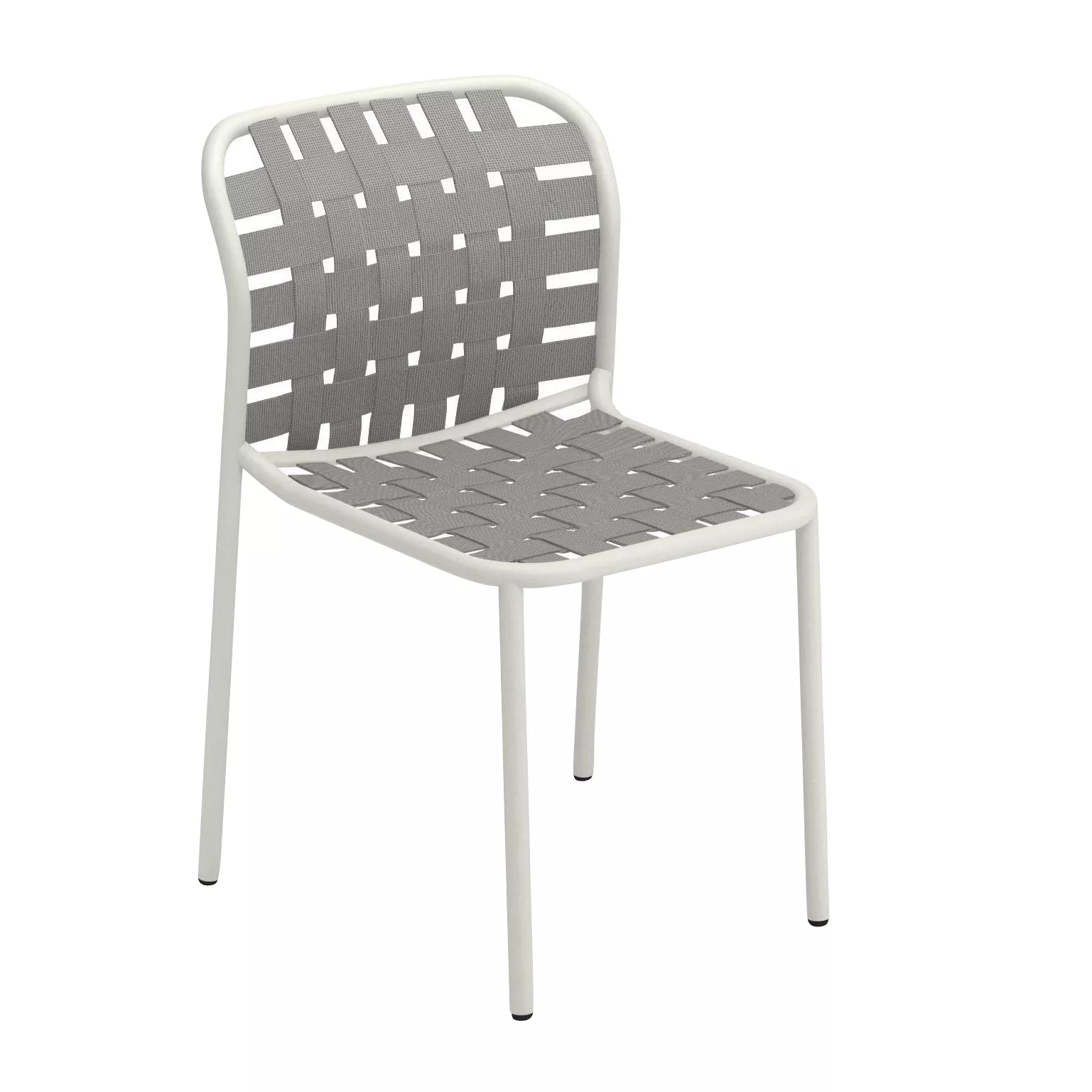 emu - Yard Gartenstuhl - weiß, graugrün/Sitz elastische Gurte graugrün/BxHx günstig online kaufen