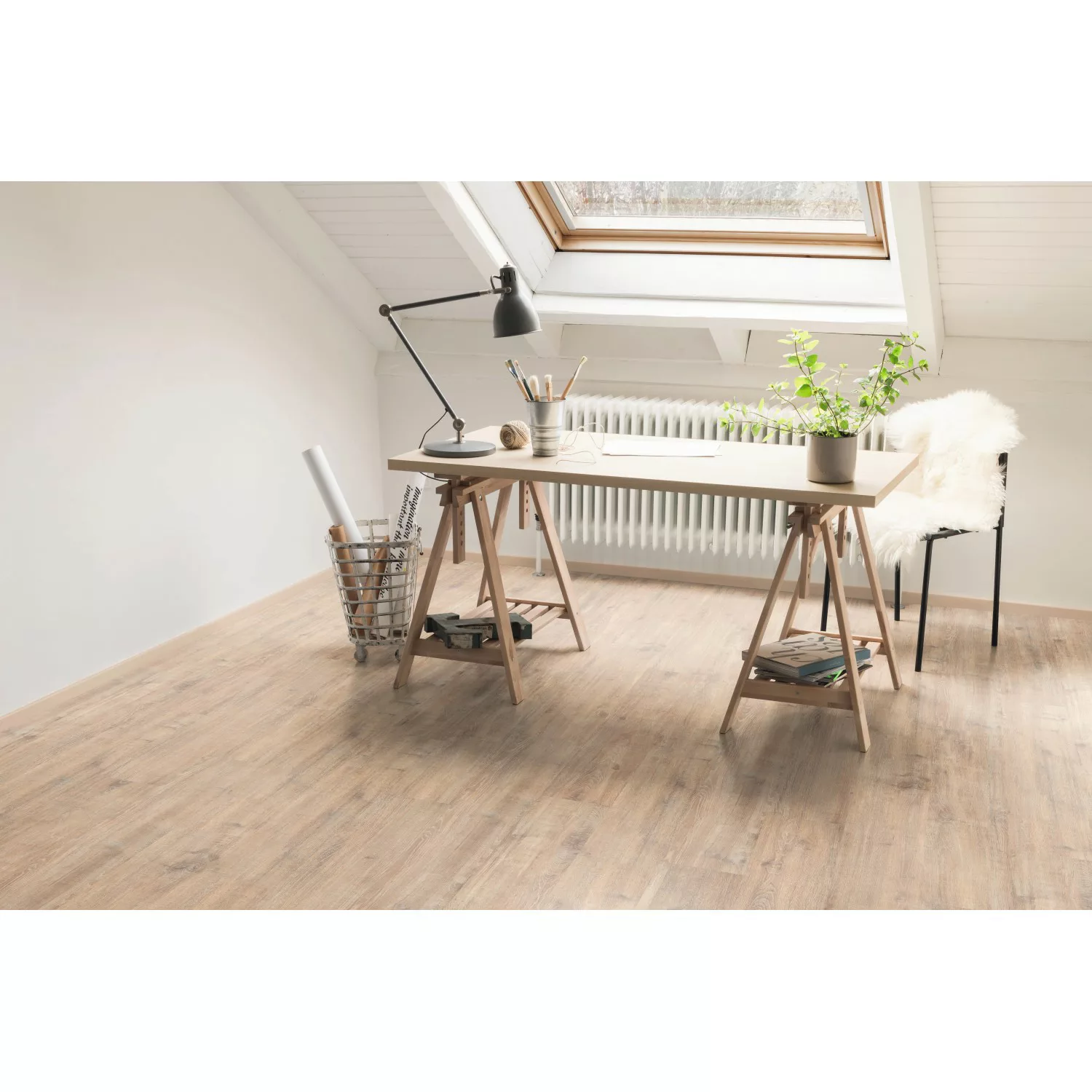 Egger Home Laminatboden Classic EHL029 Woodwork Eiche 7 x 193 x 1292 mm günstig online kaufen