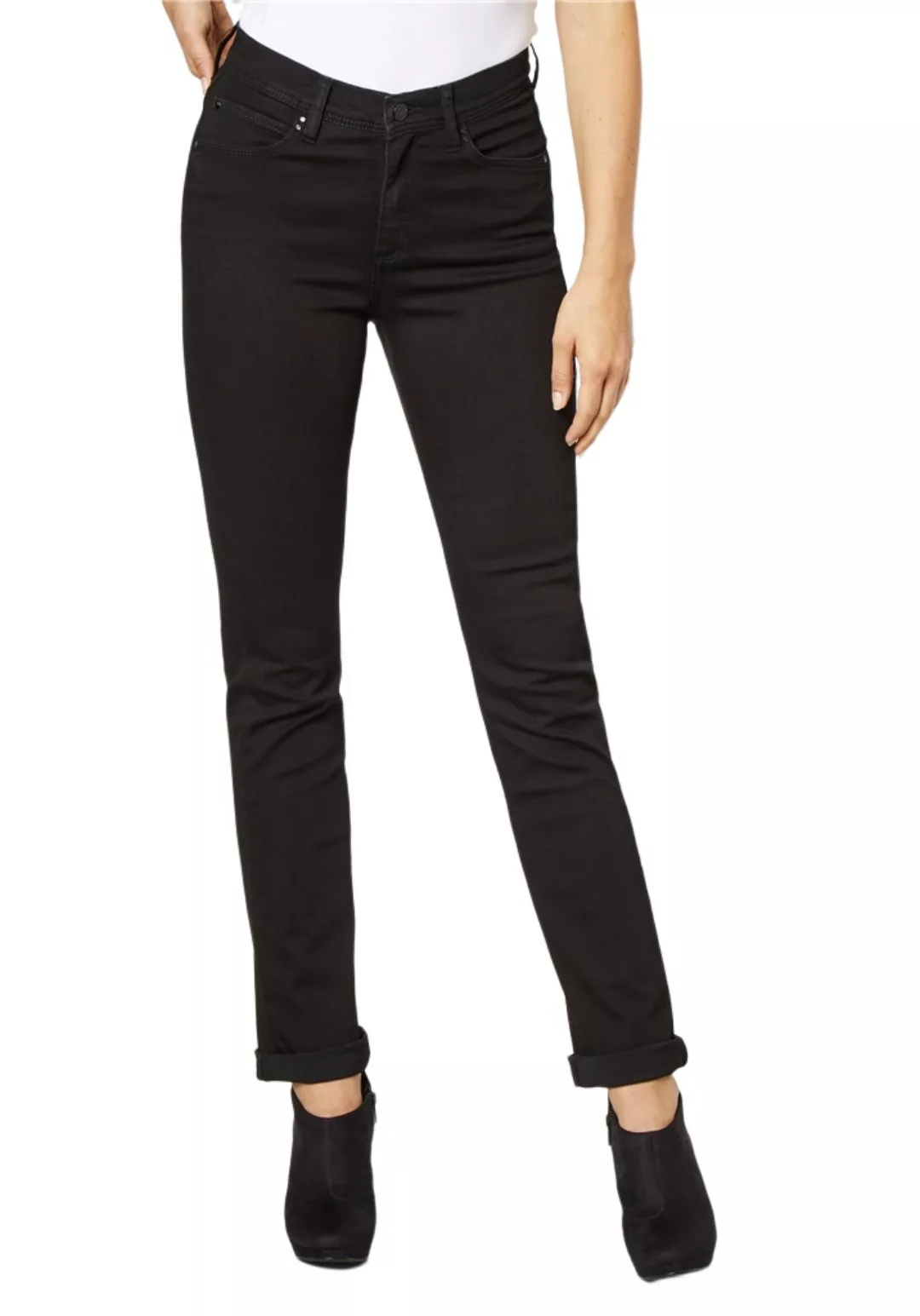 Paddock`s Damen Jeans Motion & Comfort Kate - Straight Fit - Schwarz - Blac günstig online kaufen