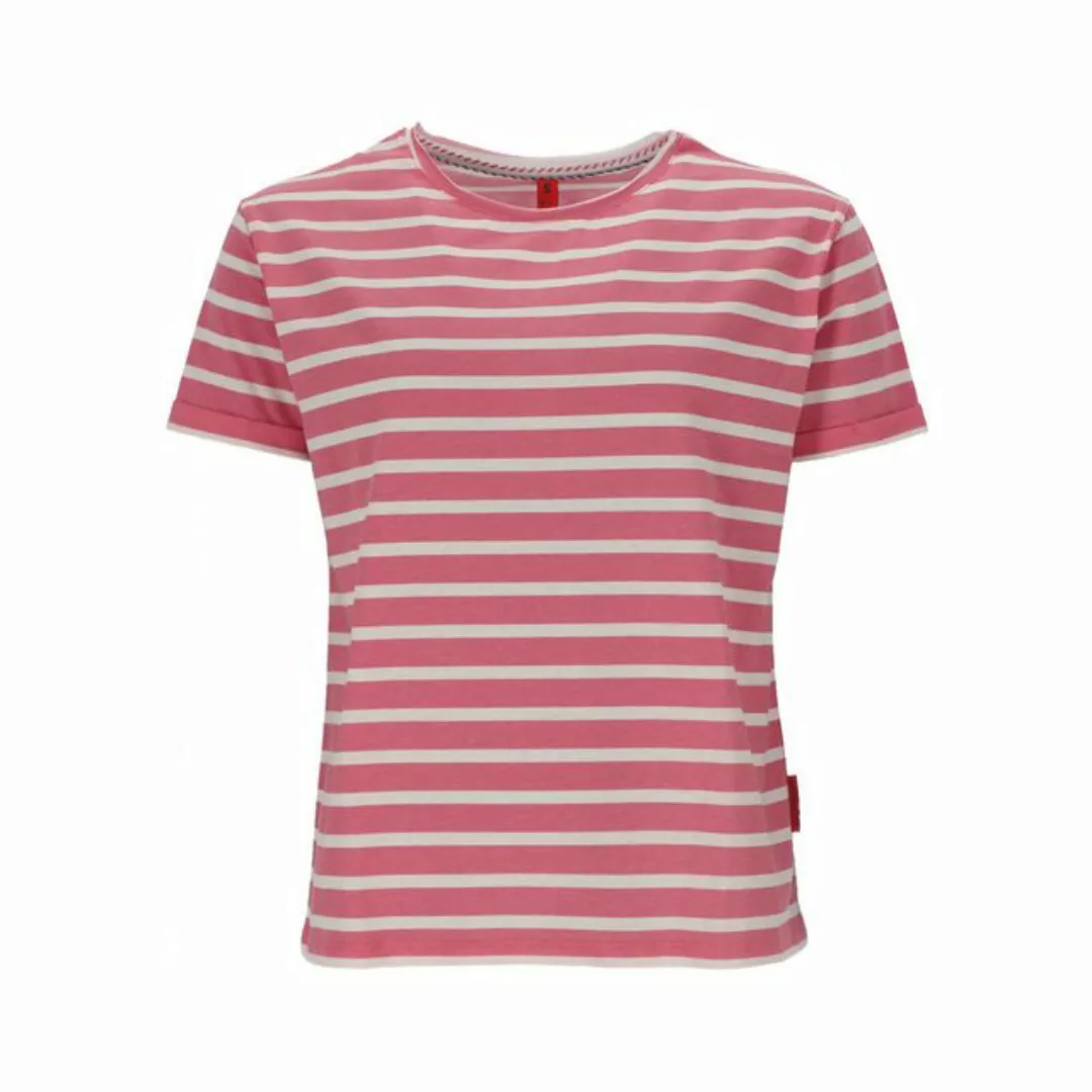 salzhaut T-Shirt Damen Kurzarm-Shirt Opdeelen mit Streifen und Rundhalsauss günstig online kaufen