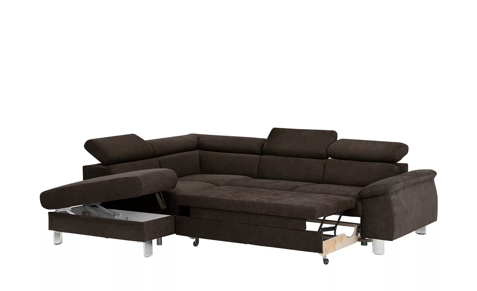 uno Ecksofa  Micky ¦ braun ¦ Maße (cm): B: 207 H: 72 T: 249 Polstermöbel > günstig online kaufen