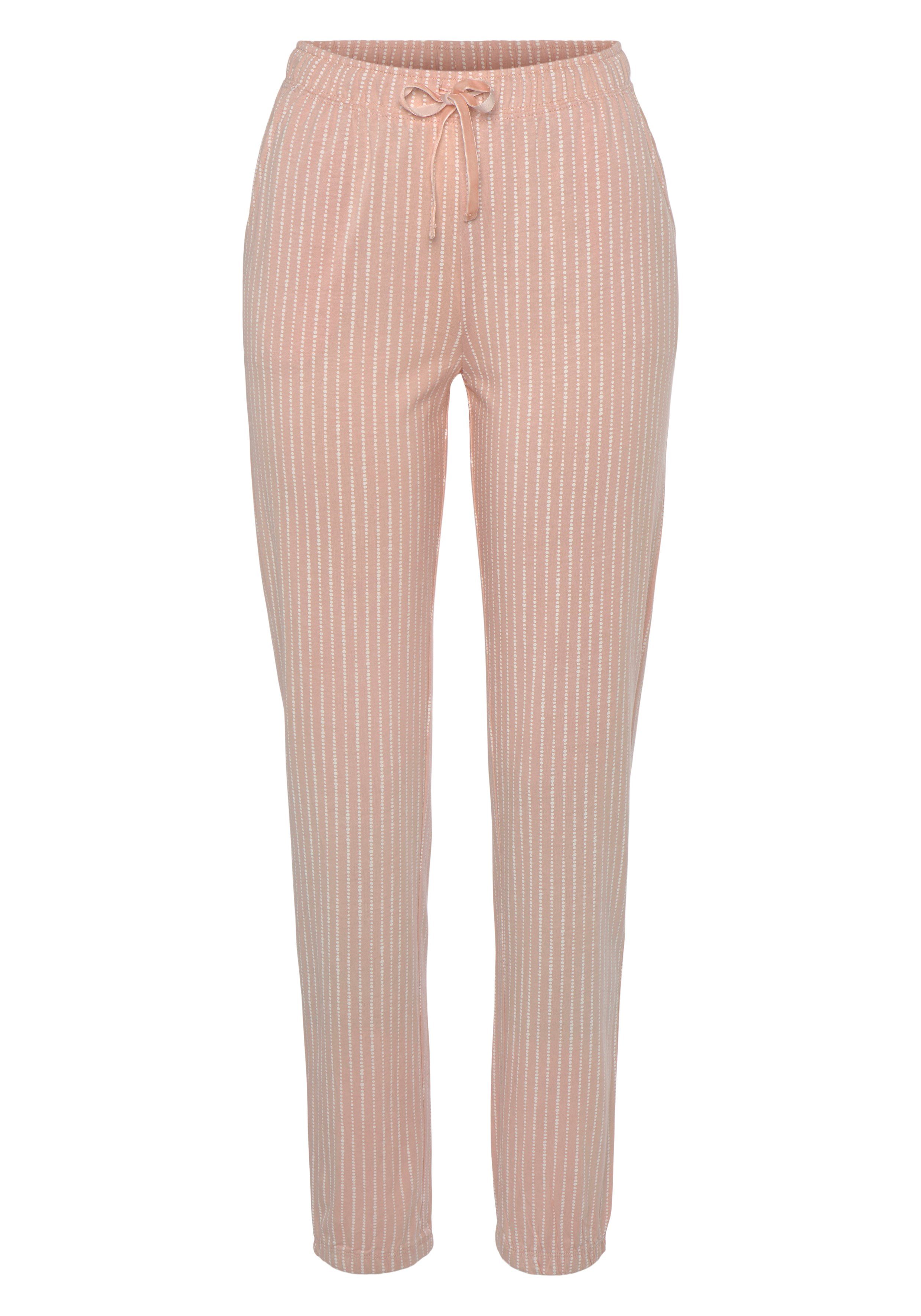 Vivance Dreams Pyjamahose, mit Samtband am elastischen Tunnelzugbund günstig online kaufen