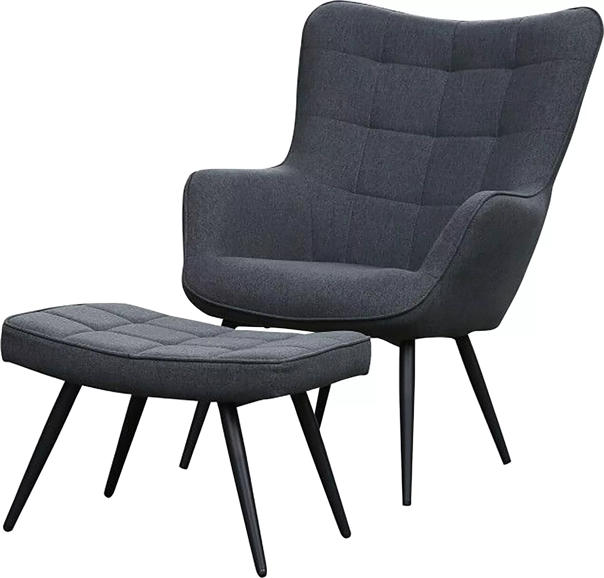 byLIVING Sitzgruppe "Uta", Set, 2 tlg., Sessel mit Hocker günstig online kaufen