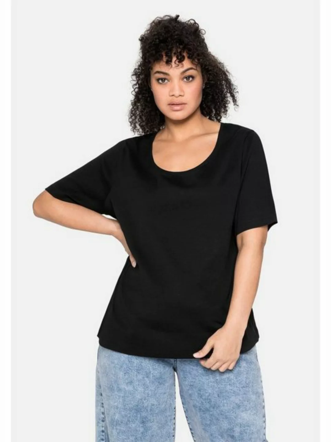 Sheego T-Shirt "Große Größen", aus reiner Baumwolle günstig online kaufen