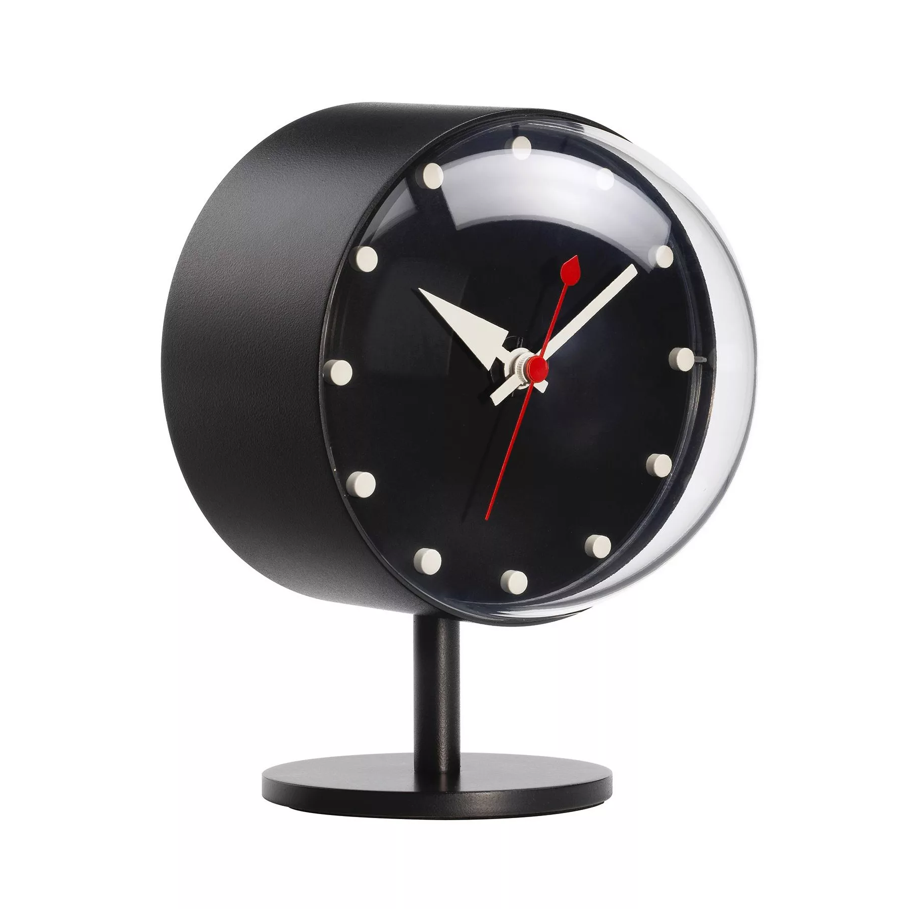 Standuhr Desk Clock - Night Clock metall schwarz / By George Nelson, 1947-1 günstig online kaufen