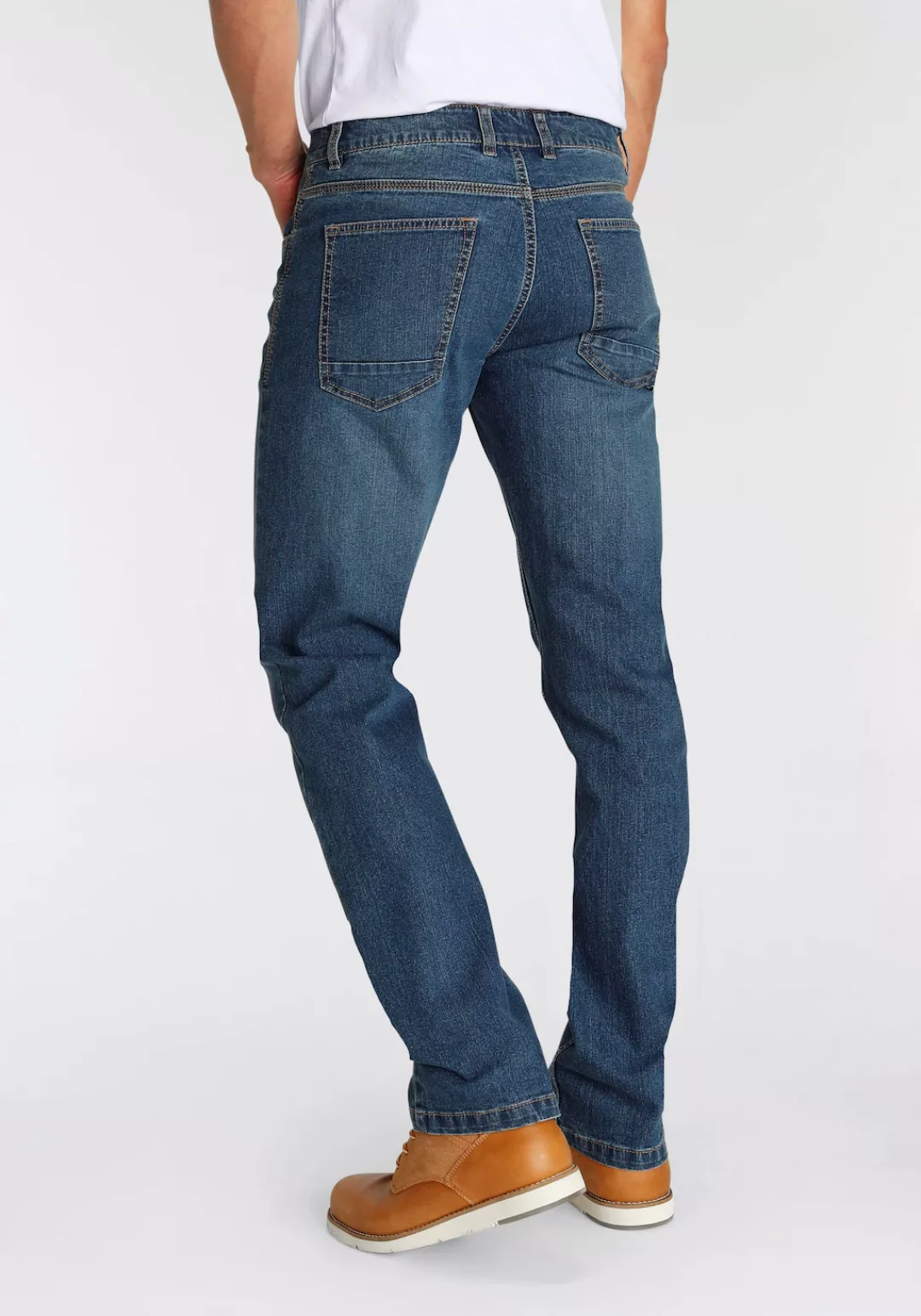 AJC Straight-Jeans mit leichter Waschung günstig online kaufen