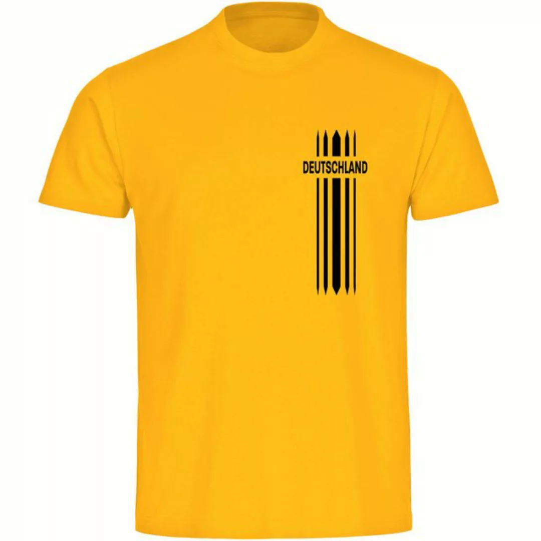 multifanshop T-Shirt Herren Deutschland - Streifen - Männer günstig online kaufen