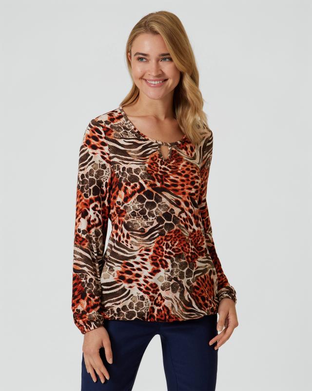 Couture Line Longshirt mit Animal-Print günstig online kaufen