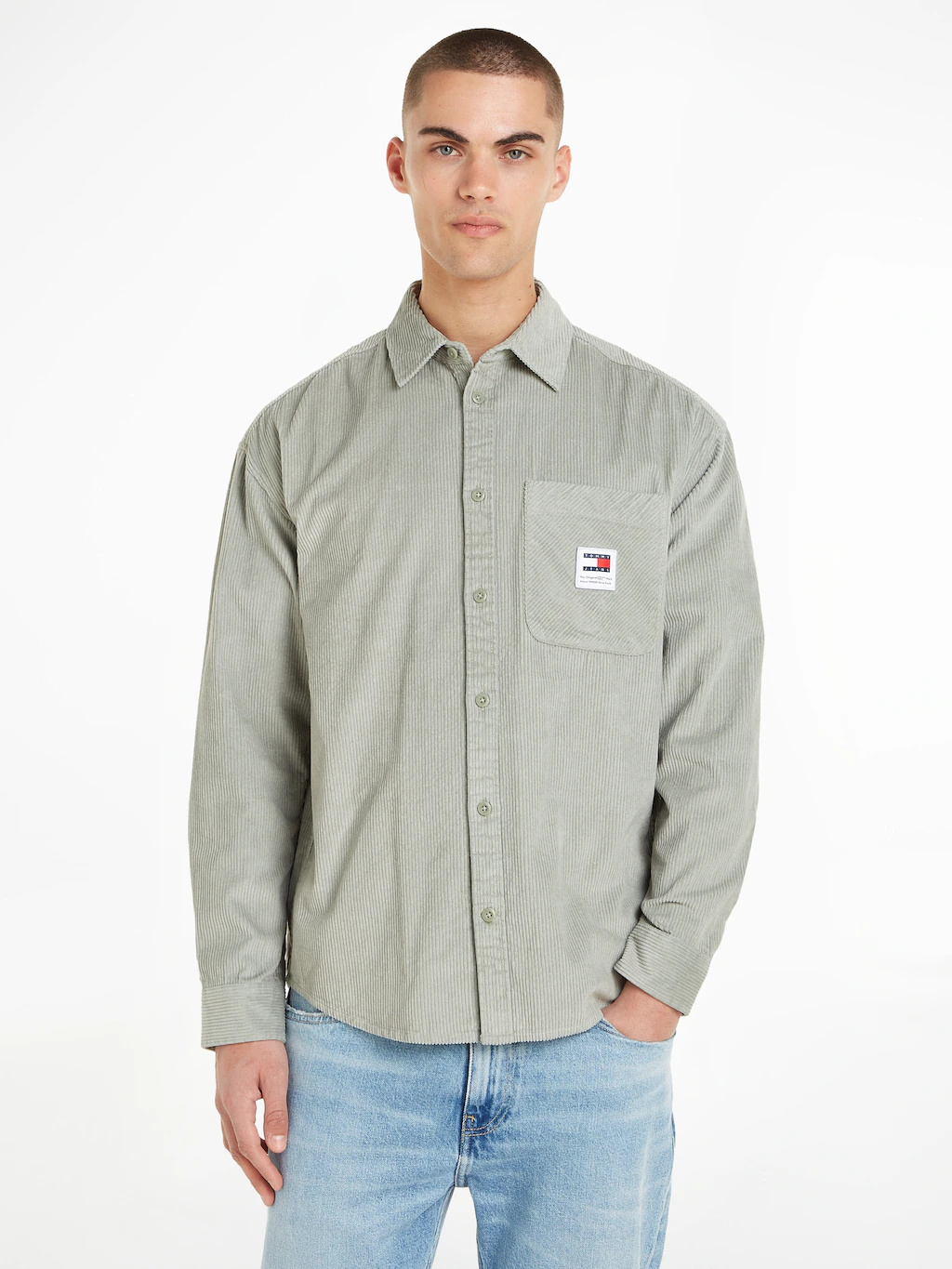 Tommy Jeans Langarmhemd "TJM RLX CHNKY CORDUROY SHIRT EXT", mit Brusttasche günstig online kaufen