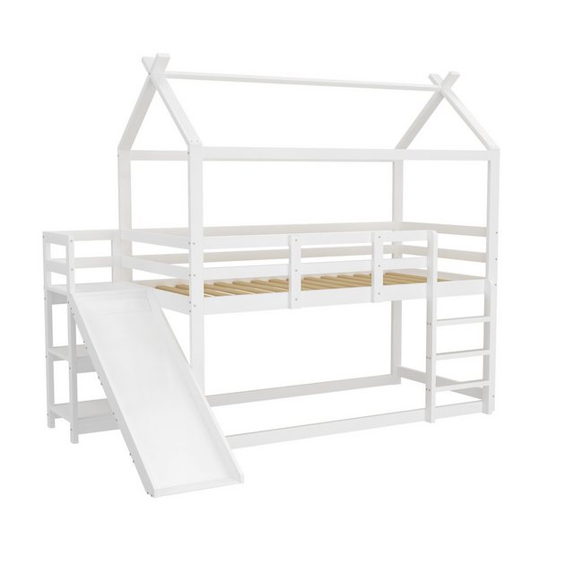 Gotagee Kinderbett Etagenbett 90x200 cm Hochbett Ablagefläche Massivholz fl günstig online kaufen