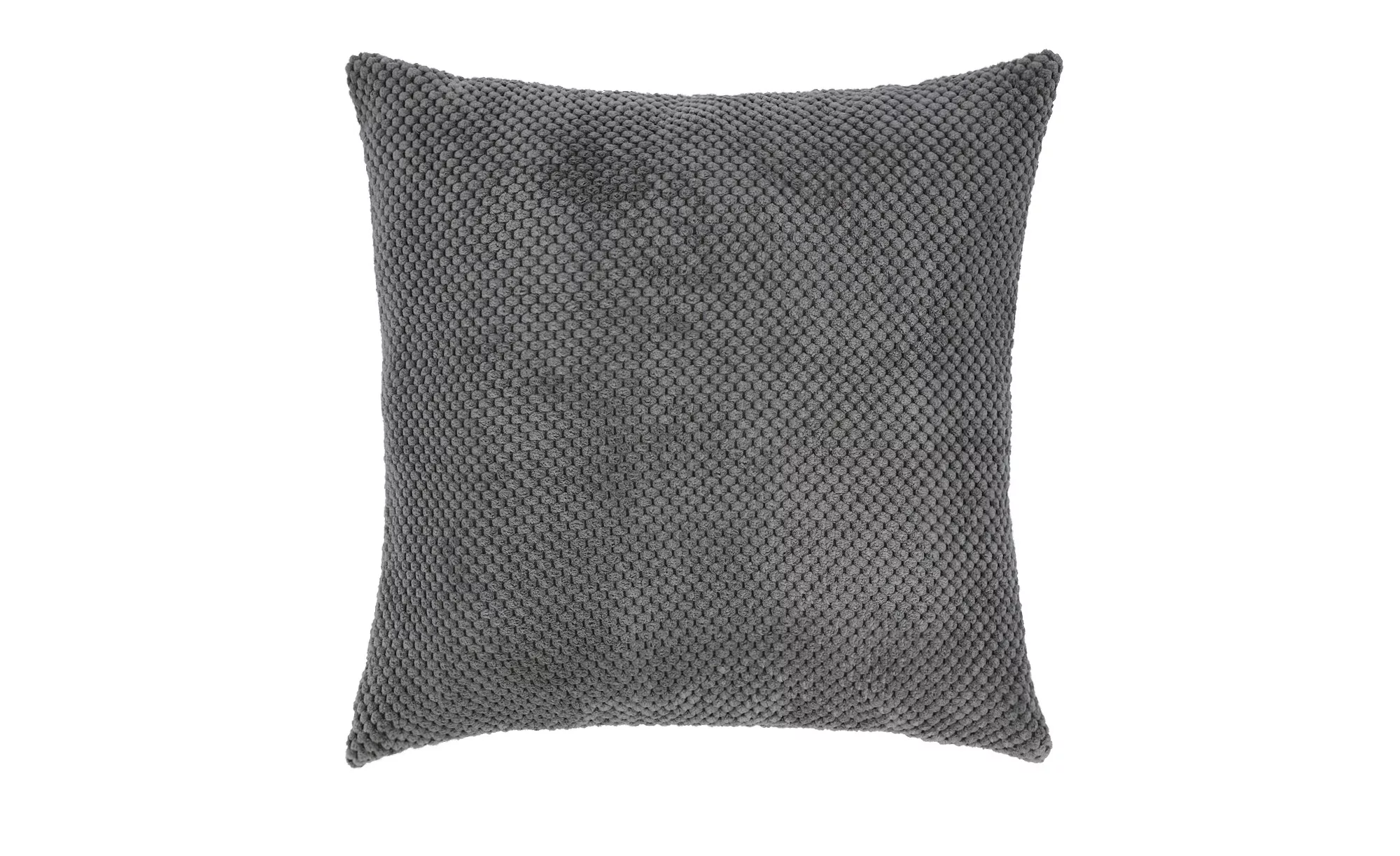 HOME STORY Kissen  Lisa ¦ grau ¦ 100% Polyester, 250gr. ¦ Maße (cm): B: 40 günstig online kaufen