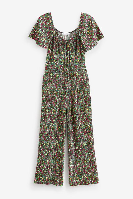 Next Jumpsuit Plissierter Overall mit kurzen Ärmeln (1-tlg) günstig online kaufen